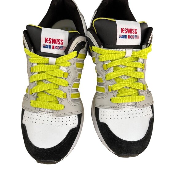 K-Swiss Yellow and White Athletic Shoes with Sporty Design - Picture 9 of 10